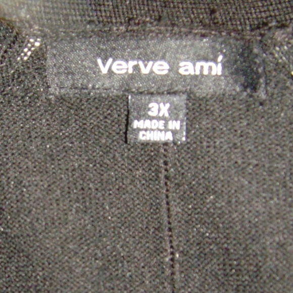 VERVE AMI Cardigan Sweater Black 3X - Picture 2 of 13